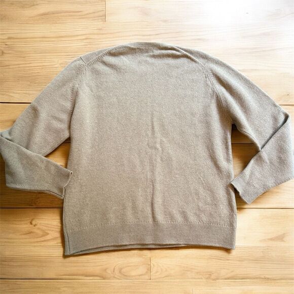 Peter Scott Tan 90s Wool Sweater Medium Dad Grandpa Pullover Classic - Picture 2 of 6